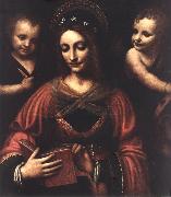LUINI, Bernardino Saint Catherine a painting